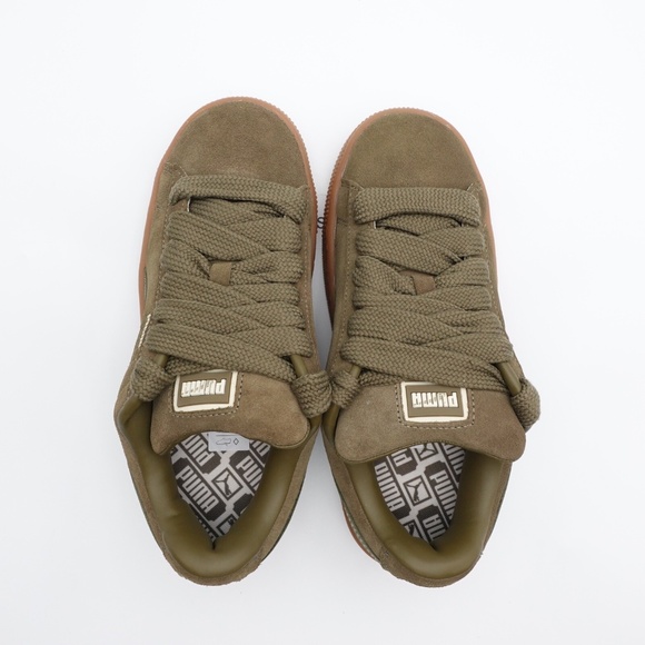 NEW Women's PUMA Suede XL Sneakers 397648-16 Wild Willow/Sugared Almond - Picture 3 of 13